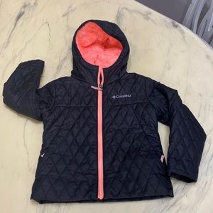 Columbia jacket for girl. Black, 6-6x